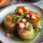 Hearty White Bean Stew with Roasted Vegetables and Herbs – A Nourishing, Plant-Based Comfort Food Packed with Flavor and Texture