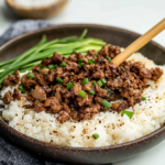 Korean-Style Ground Beef Bowl with Steamed Rice 3 Korean-Style Ground Beef Bowl with Steamed Rice