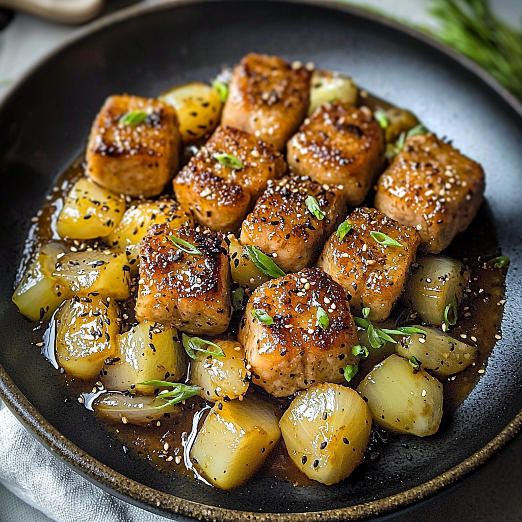 Seared Tofu with Sesame Pineapple Glaze – A Deliciously Sticky, Sweet, and Umami-Packed Vegan Entrée That’s Easy to Make at Home 2 Seared Tofu with Sesame Pineapple Glaze – A Deliciously Sticky, Sweet, and Umami-Packed Vegan Entrée That’s Easy to Make at Home