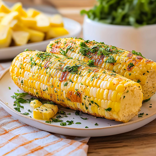 Grilled Buttered Corn on the Cob with Fresh Herbs