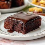Moist Chocolate Sheet Cake with Fudge Glaze 3 Moist Chocolate Sheet Cake with Fudge Glaze