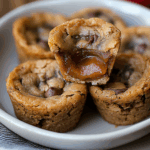 Gooey Caramel-Stuffed Cookie Cups