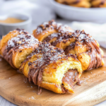 Nutella-Stuffed Croissant Bites with Chocolate Drizzle 3 Nutella-Stuffed Croissant Bites with Chocolate Drizzle