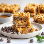 Peanut Caramel Chocolate Chip Bars 3 Peanut Caramel Chocolate Chip Bars