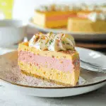 Layered Strawberry Mango Cheesecake 3 Layered Strawberry Mango Cheesecake