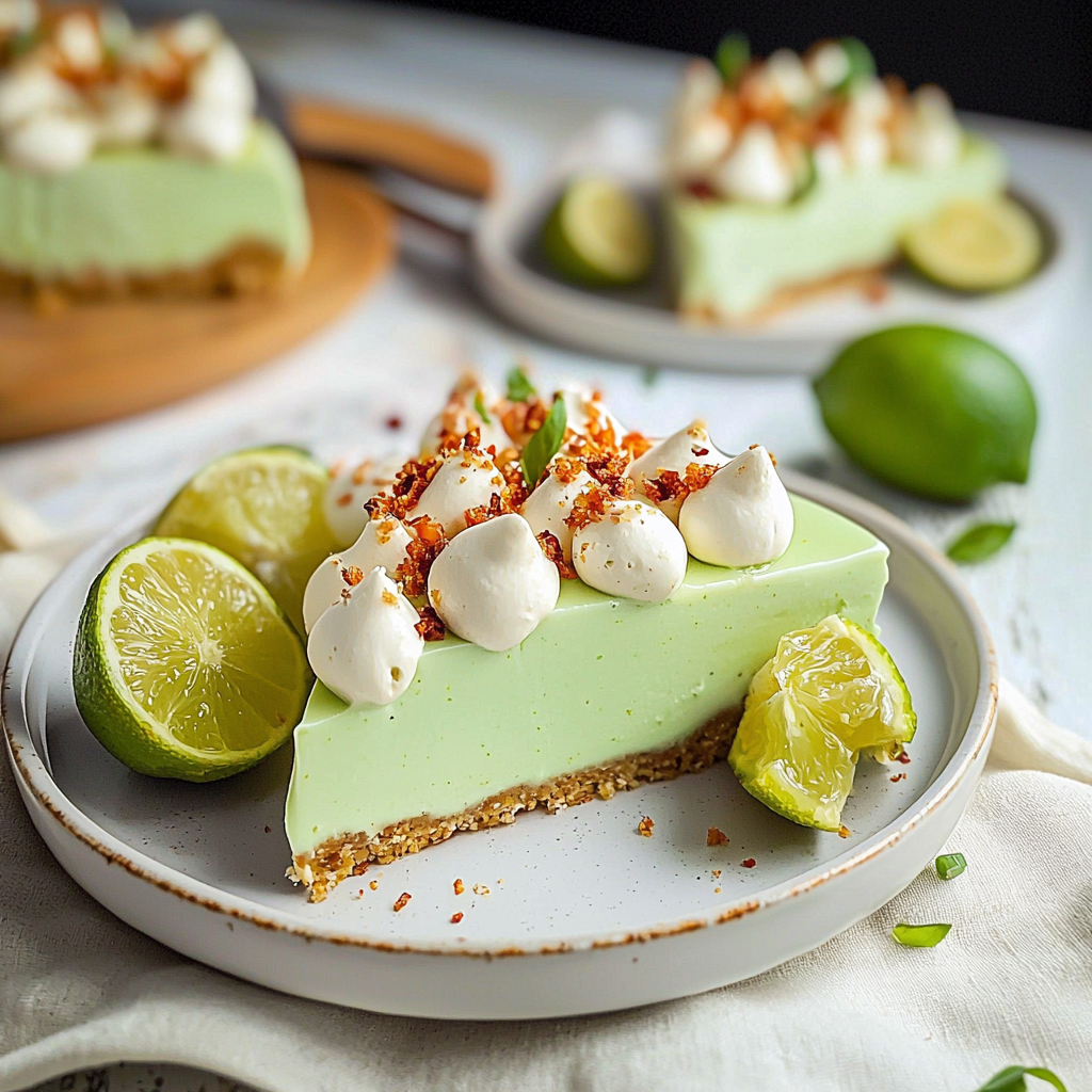 No-Bake Key Lime Pie with Graham Crust