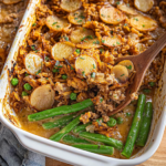 Cheesy Ground Beef and Rice Casserole with Baby Potatoes 3 Cheesy Ground Beef and Rice Casserole with Baby Potatoes