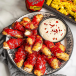 Sweet Chili Popcorn Chicken Bites with Ranch Dip