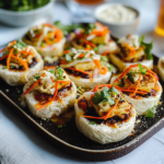 Mini Bánh Mì Sushi Rolls: A Fusion Appetizer Blending Vietnamese Flavors with Japanese-Inspired Presentation 3 Mini Bánh Mì Sushi Rolls: A Fusion Appetizer Blending Vietnamese Flavors with Japanese-Inspired Presentation