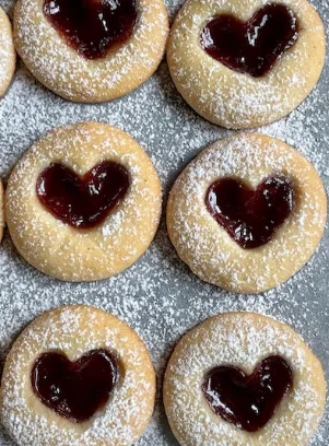 Heart Jam Cookies