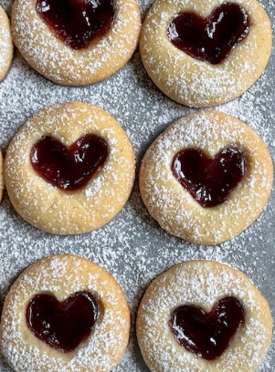 Heart Jam Cookies