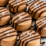 Salted Caramel Peanut Butter Mini Cheesecakes