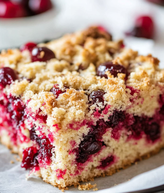 Cherry Crumble Cake