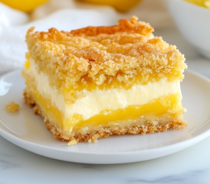 Lemon Cream Cheese Crumb Bars
