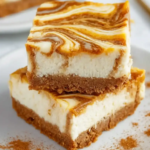 Caramel Swirl Cheesecake Bars