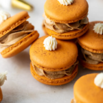 Pumpkin Spice Macarons with Cream Filling