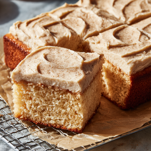 Cinnamon Sheet Cake with Frosting