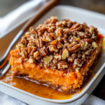 Sweet Potato Casserole with Pecan Topping