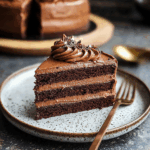 Triple Layer Chocolate Cake