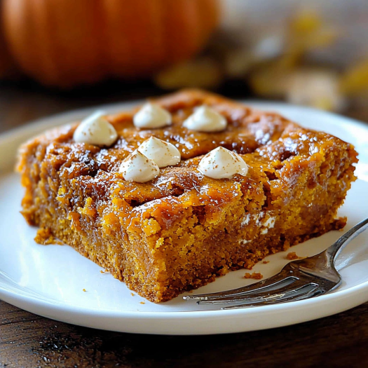 Pumpkin Cream Cheese Swirl Bars