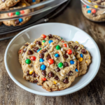 Soft and Chewy M&M Chocolate Chip Cookies