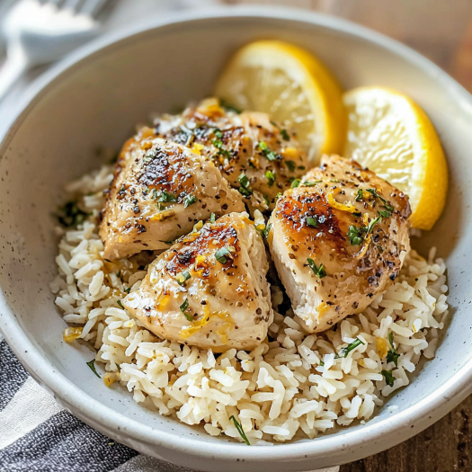 Lemon Herb Chicken with Rice