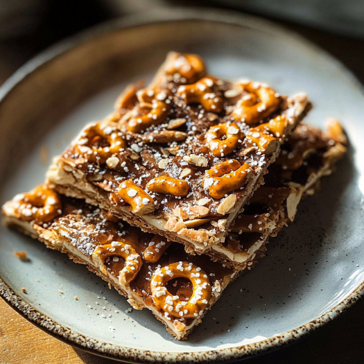 Pretzel Toffee Bark