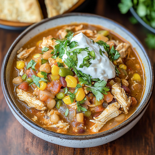 Hearty Chicken and Vegetable Chili
