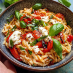 Roasted Tomato and Burrata Orzo