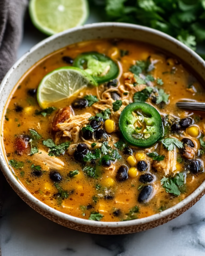 Grilled Chicken with Cilantro Lime Sauce and Rice