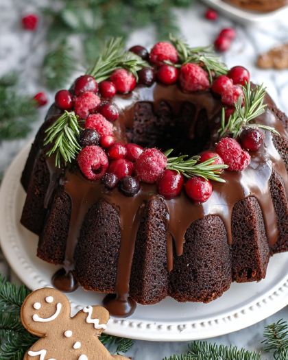 Chocolate Holiday Bundt Cake