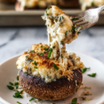 Stuffed Mushrooms with Cheese and Herbs