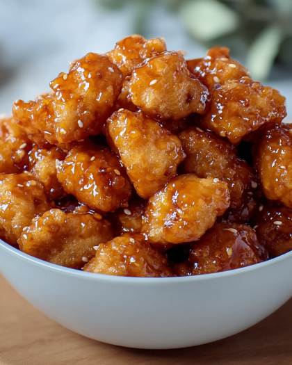 Crispy Honey Garlic Chicken Bites