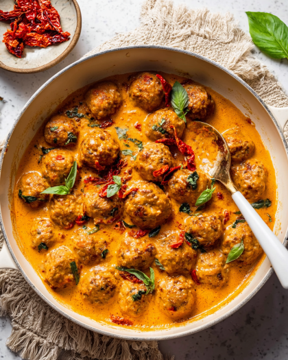 Creamy Meatballs in Sauce