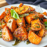 Roasted Sweet Potatoes with Herbs