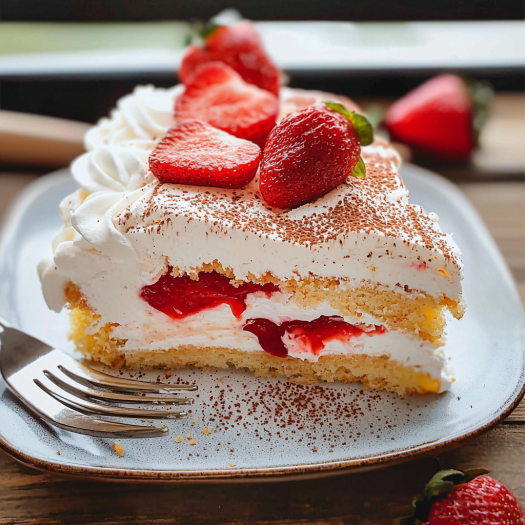 Strawberry Shortcake Slice