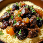 Moroccan Tagine with Dried Fruits and Couscous
