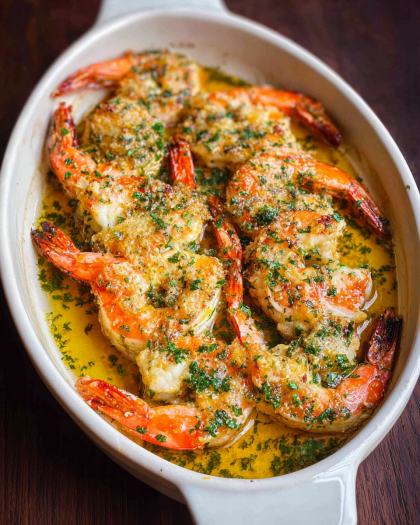 Baked Garlic Herb Shrimp