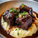 Red Wine Braised Short Ribs with Mashed Potatoes
