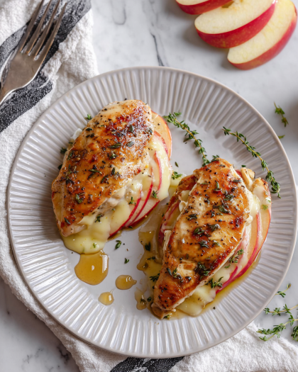 Apple and Brie Stuffed Chicken Breasts