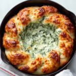 Cheesy Spinach Artichoke Bread Bowl