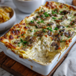 Creamy Mushroom White Lasagna
