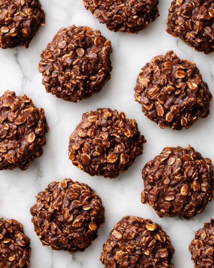No‑Bake Chocolate Oatmeal Cookies