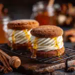Cinnamon Cookie Ice-Cream Sandwich with Honey