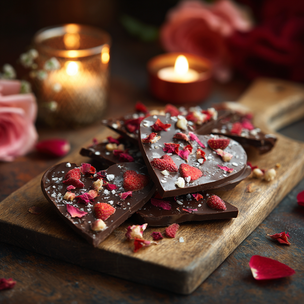 Chocolate Heart Bark: Bold Romantic Crunch Recipe