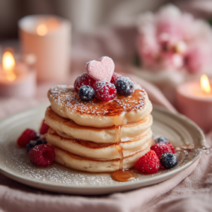 Valentine’s Day Pancake Stack Recipe
