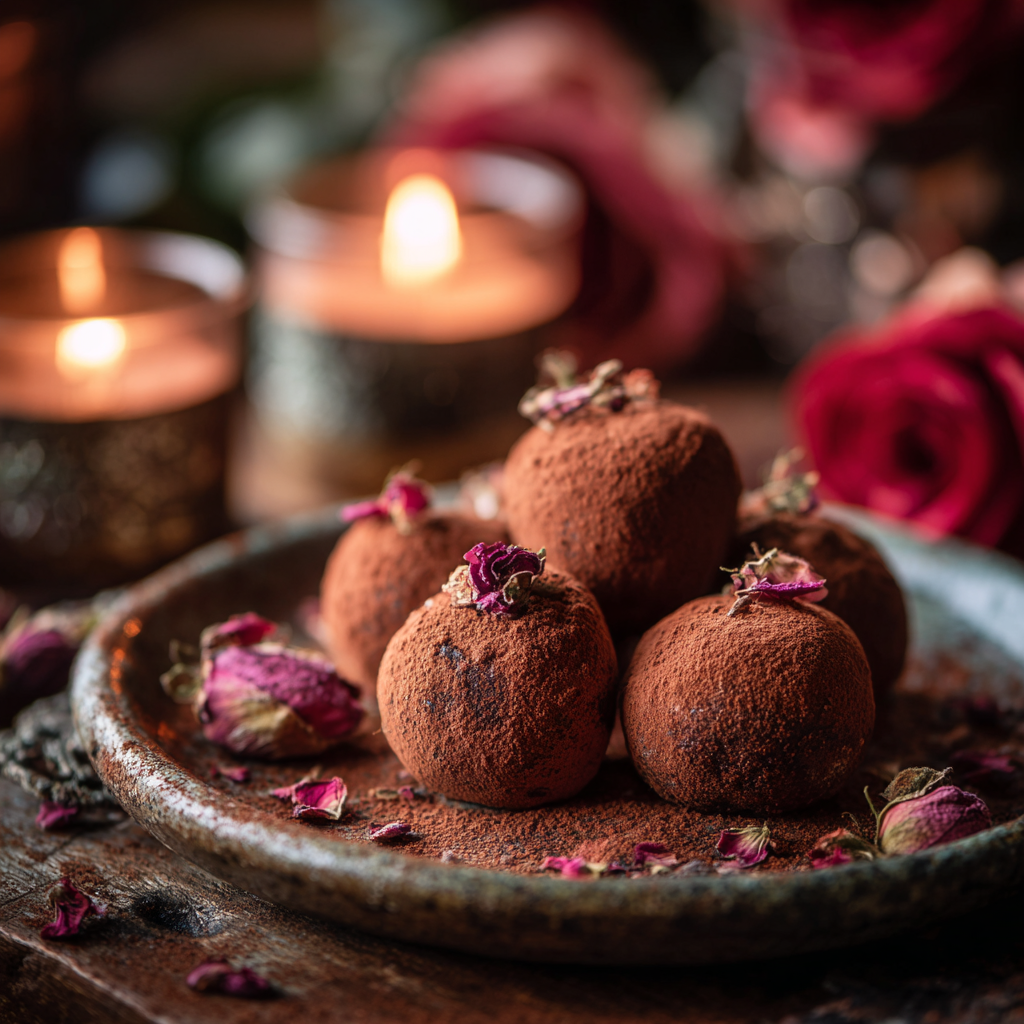 Cocoa Date Heart Truffles: Natural Sweet Love Recipe 2 Cocoa Date Heart Truffles: Natural Sweet Love Recipe - Recipe Image