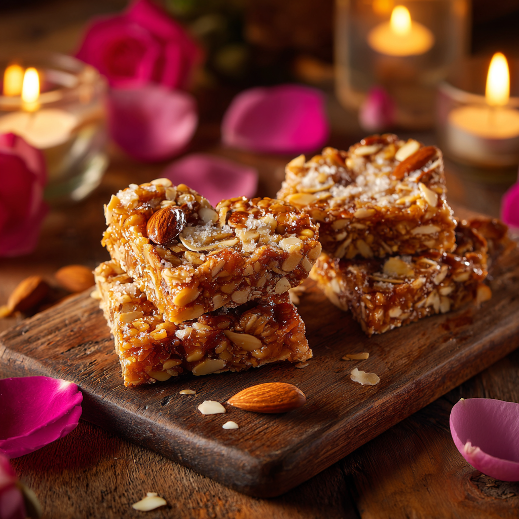 Honey Almond Love Bars: Golden Crunch Affection Recipe - Recipe Image