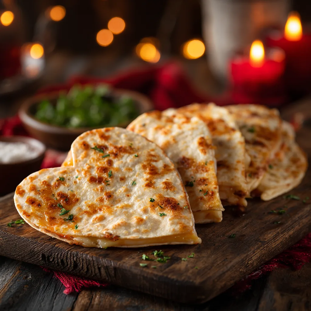 Heart-Shaped Quesadillas Recipe 2 Heart-Shaped Quesadillas Recipe - Recipe Image