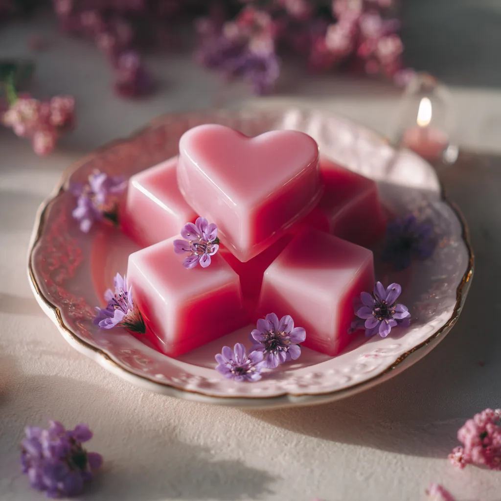 Strawberry Milk Jelly Cubes: Playful Sweet Moments Recipe - Recipe Image